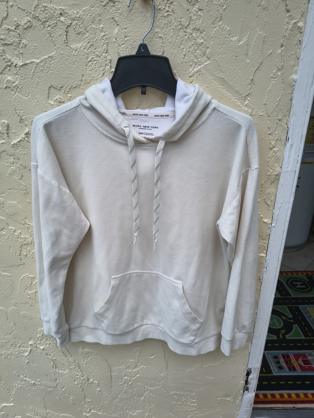 Marc New York Cream Pullover Hoodie